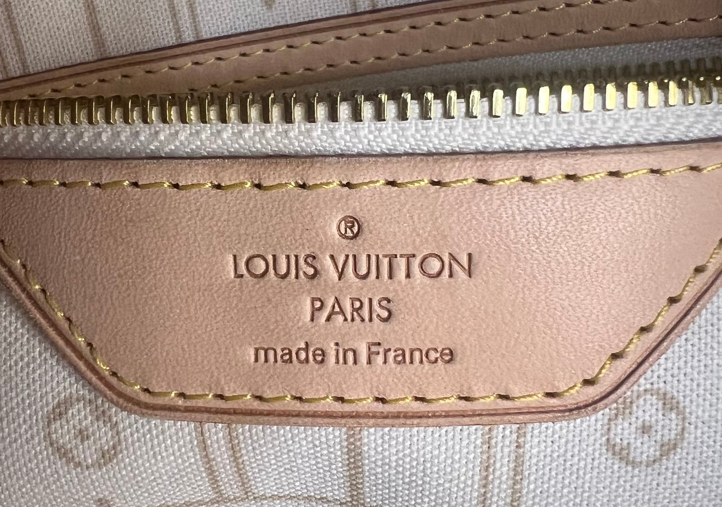 Pre-loved Louis Vuitton Neverfull MM Damier Azur