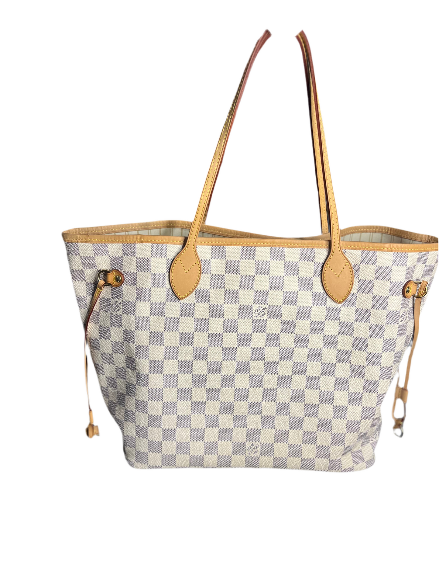 Pre-loved Louis Vuitton Neverfull MM Damier Azur