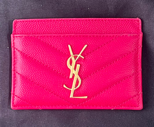 YSL Pink Cardholder