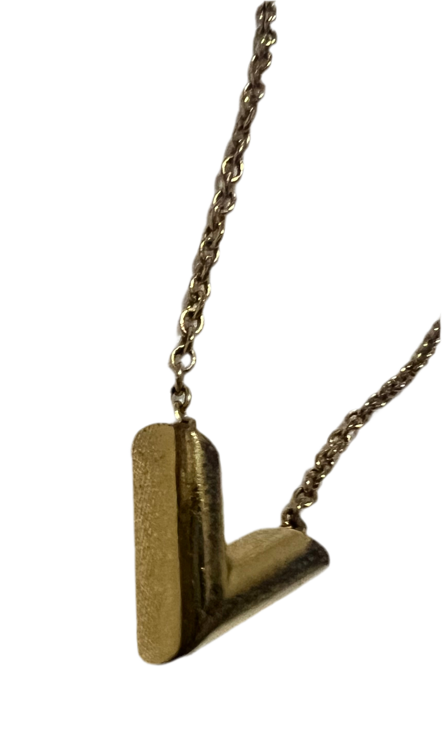 Louis Vuitton Essential V Logo Chain Necklace