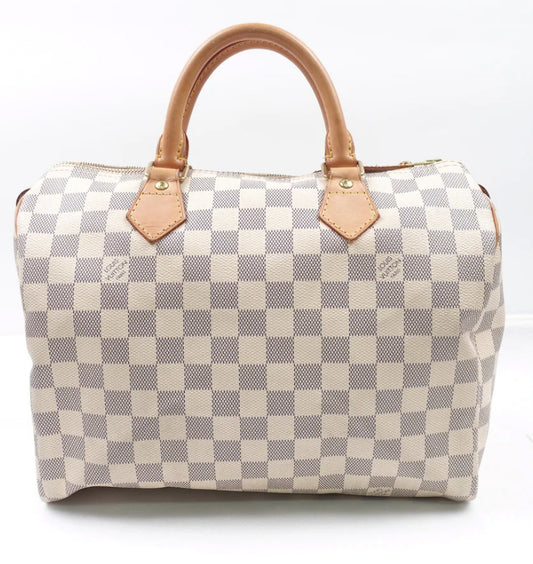 Pre-loved Louis Vuitton Speedy 30 Damier Azur