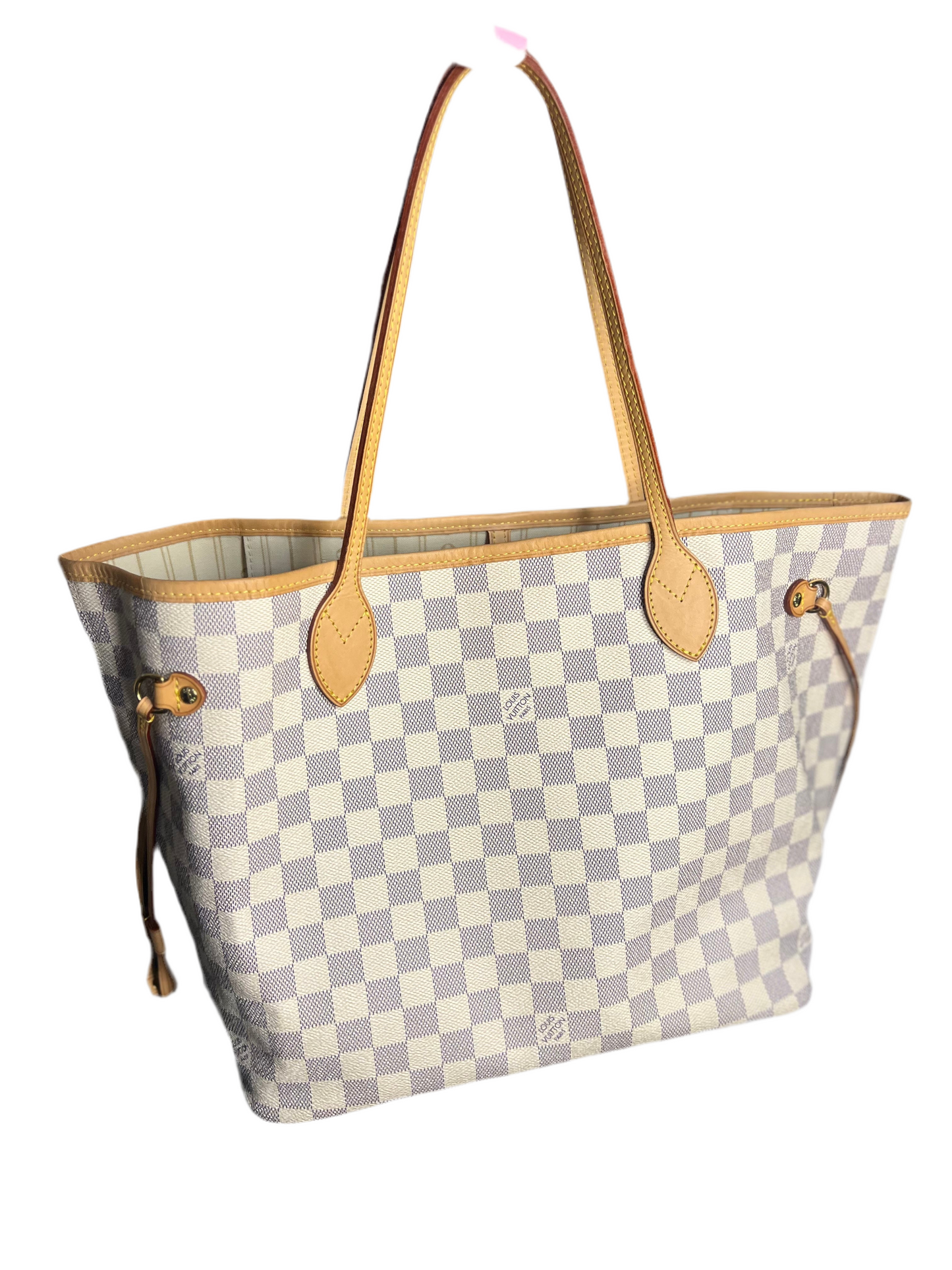 Pre-loved Louis Vuitton Neverfull MM Damier Azur