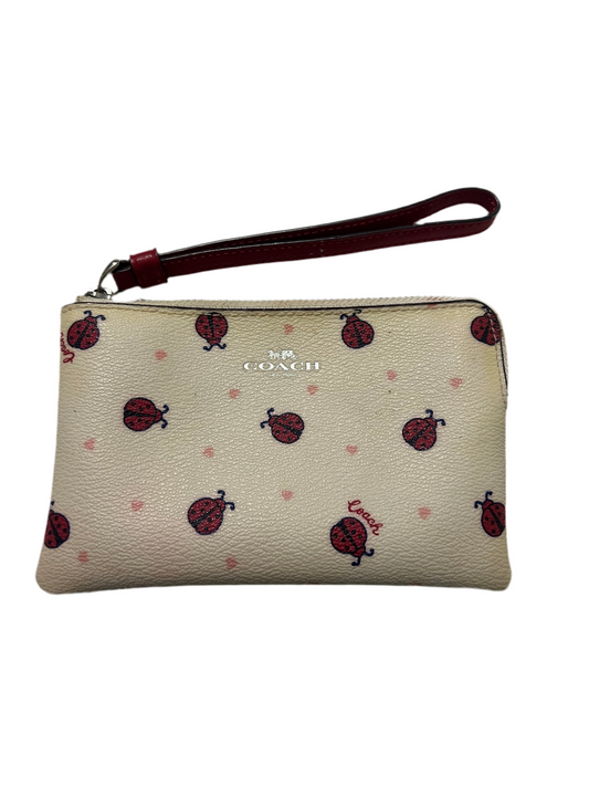 Coach Ladybug Heart Wristlet