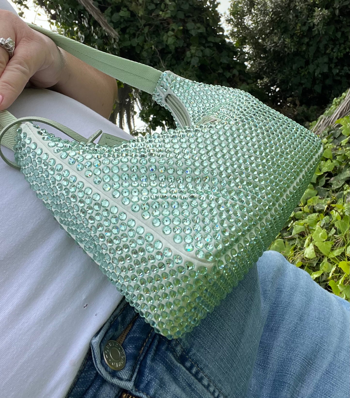 Pre-loved Prada Crystal Handbag