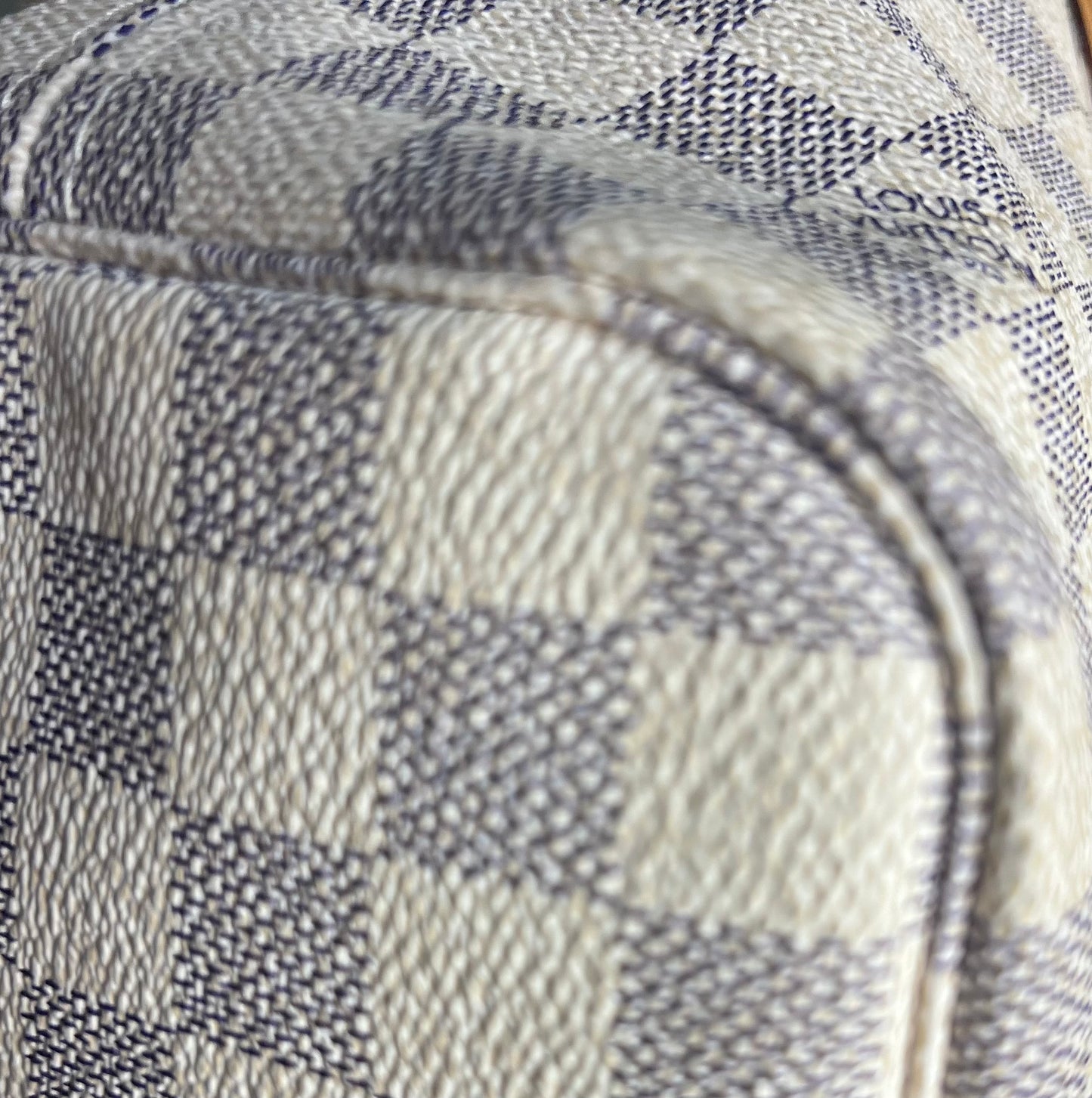 Pre-loved Louis Vuitton Neverfull MM Damier Azur