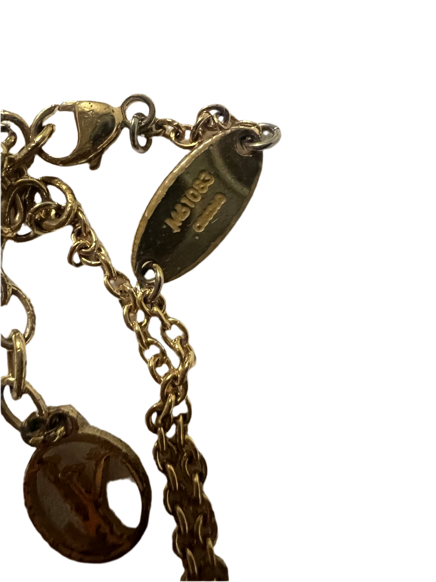 Louis Vuitton Essential V Logo Chain Necklace