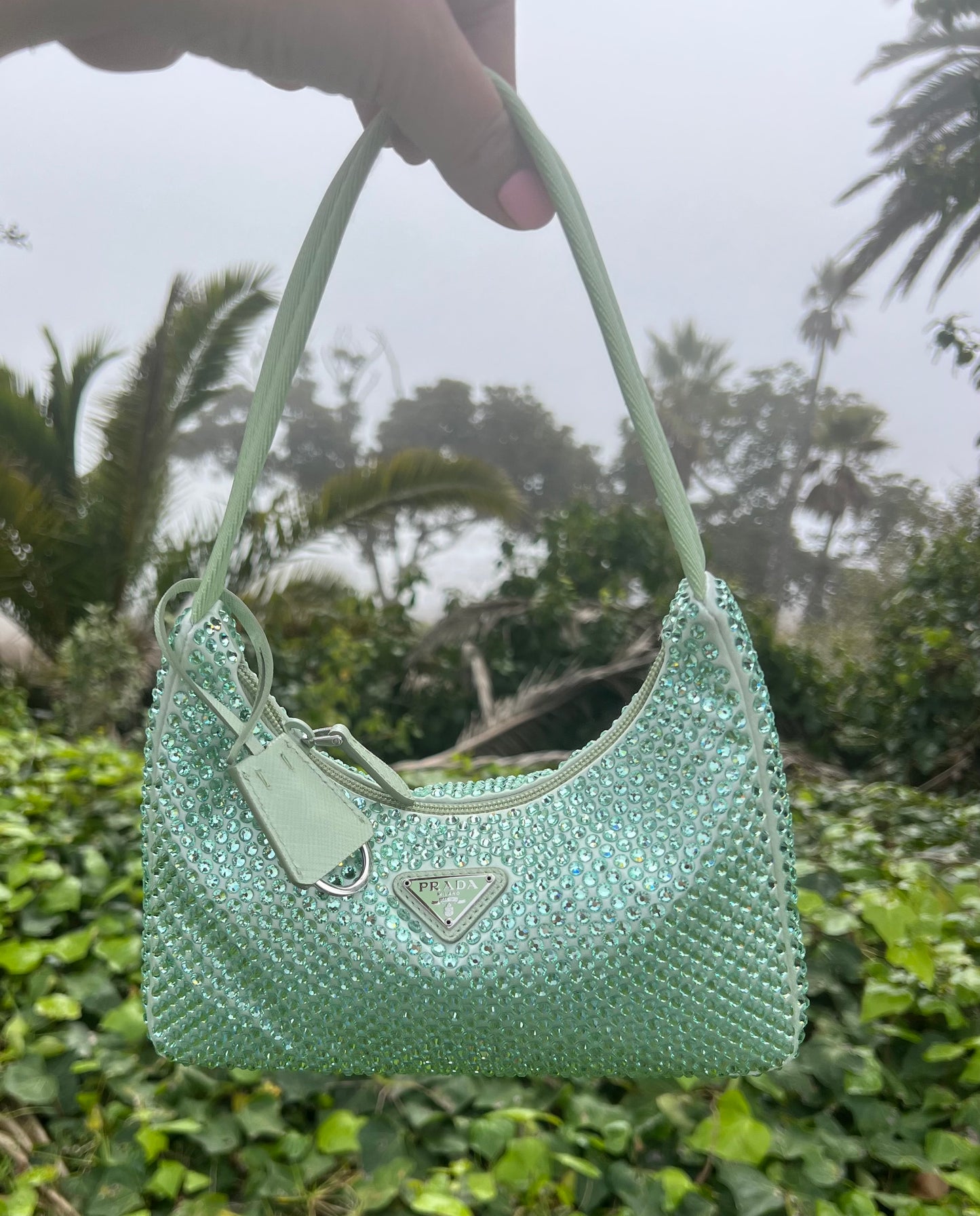 Pre-loved Prada Crystal Handbag